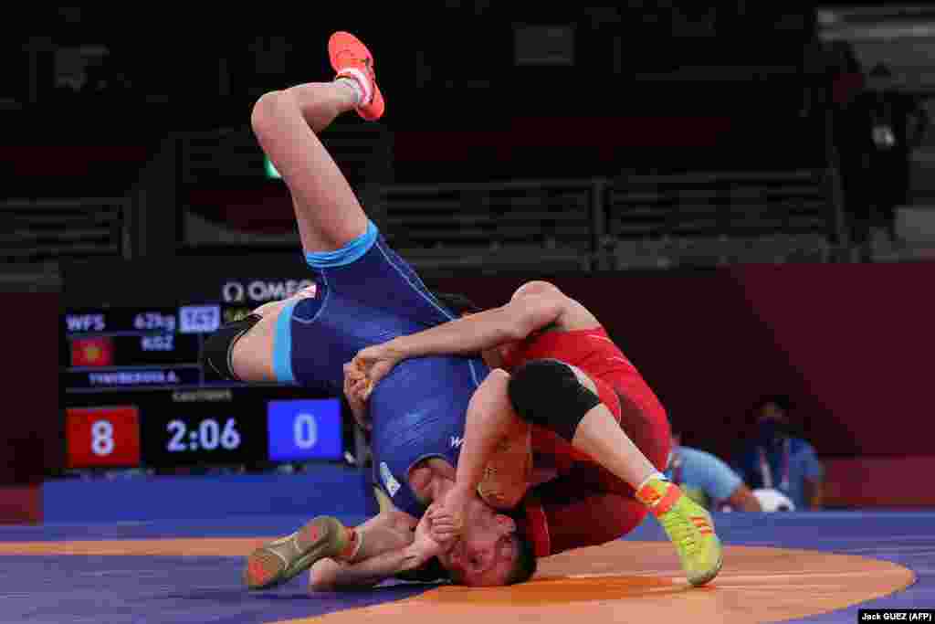 Айсулуу Тыныбекова 3-августта кыз-келиндер күрөшүнөн 62 килограмм салмакта финалга чыкты.