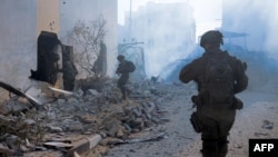 سربازان اسرائیلی در بخشی از غزه