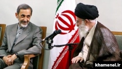 Ali Akbar Velayati (left) with Supreme Leader Ayatollah Ali Khamenei (file photo)