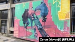 Zgrada Fakulteta dramskih umetnosti u Beogradu, Srbija, decembar 2024. 