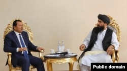 Мулоқоти раиси Кумитаи давлатии амниятии миллии Тоҷикистон Саймӯъмин Ятимов бо Юсуф Вафо, раиси вилояти Балх.