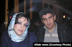محمود سیف در کنار همسر سابقش شهرزاد میرقلی‌خان