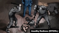 Azerbaijan -- Police torture (illustration)
