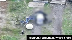 Кадри з відео убитої жінки в Покровську Донецької області