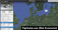 Політ Boeing RC-135W Rivet Joint з Ваддінгтона, Велика Британія, до Литви