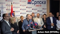 Lider Srpske liste Zlatan Elek na konferenciji za novinare, 12. oktobar 2025.
