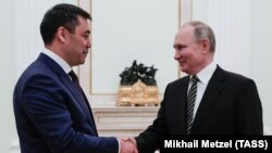 Садыр Жапаров и Владимир Путин. 24 февраля 2021 года. Москва.