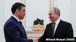 Садыр Жапаров менен Владимир Путин. Москва, Орусия. 24-февраль, 2021-жыл.