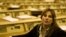 Armenia - Zaruhi Postanjian at her MP seat at the National Assembly’s chamber, Yerevan, Dec2007