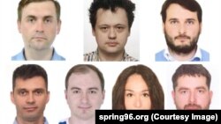 Актывісты, якіх завочна судзяць у Гомлі. Каляж