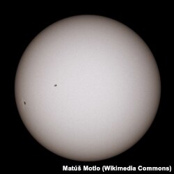 Сонца. Фота зробленае 8 траўня 2019 году