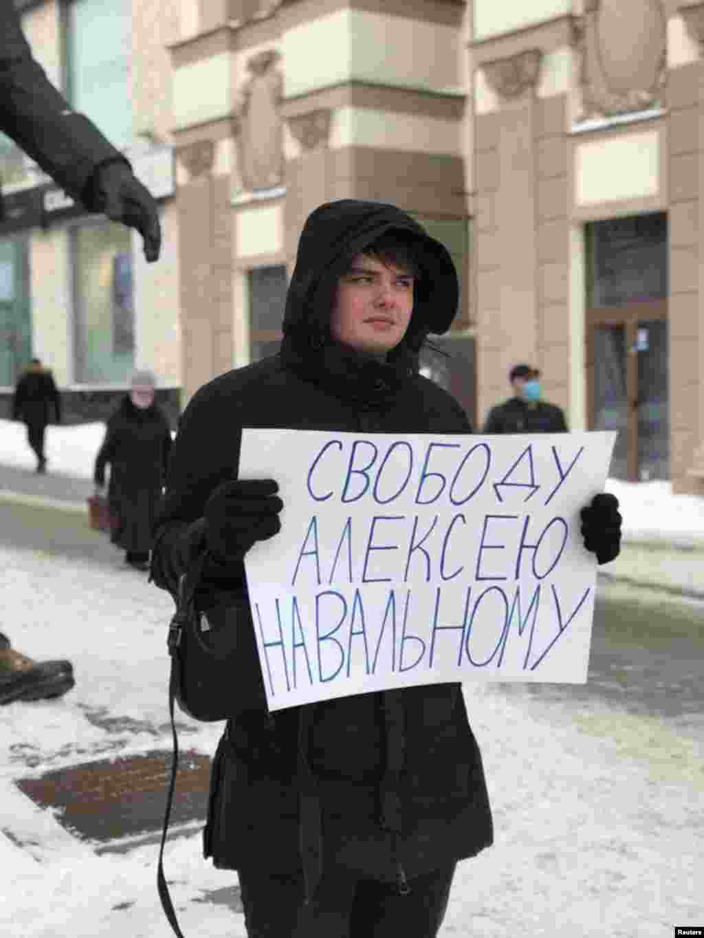 Moscow: "Freedom for Aleksei Navalny"