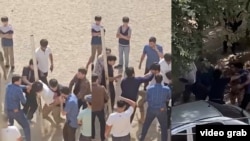 Лаҳзаи талош барои боздошти ҷавон.