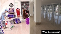 То омадан ва рафтани президенти Тоҷикистон ба корхонаи нави дӯзандагӣ дар ноҳияи Рӯдакӣ