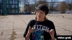 Belarusian comedian Sasha Hushcha suffered severe burns. She left Belarus fearing persecution for her activism.