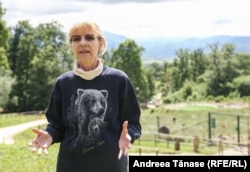 Cristina Lapis, fondatoarea Asociației Milioane de Prieteni și a Sanctuarului de urși „Libearty”. Zărnești, 3 iulie 2021.