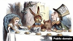 1865 елда дөнья күргән китапка Джон Тенниел ясаган классик сурәт