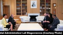 ლეილა მუსტაფაევას შეხვედრა საქართველოს პრეზიდენტთან