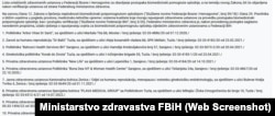 Lista ovlaštenih ustanova u Federaciji BiH za biomedicinski potpomognutu oplodnju