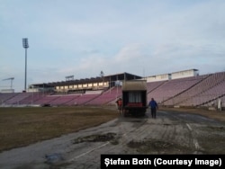 Ultimele imagini ale stadionului Dan Păltinișanu programat pentru demolare înxcepând cu 24 februarie 2025