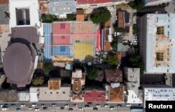 Open Air Cinema, centralno otvoreno kino Sarajevo Film Festivala, pogled iz drona