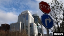 Sediul firmei Euroclear, la Bruxelles. Ea gestionează majoritatea avuțiilor rusești înghețate de UE.