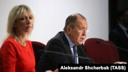 Мария Захарова и Сергей Лавров 