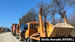 Kamioni ulaze u Regionalnu deponiju u Ramićima kod Banjaluke, BiH, 20. mart 2025.