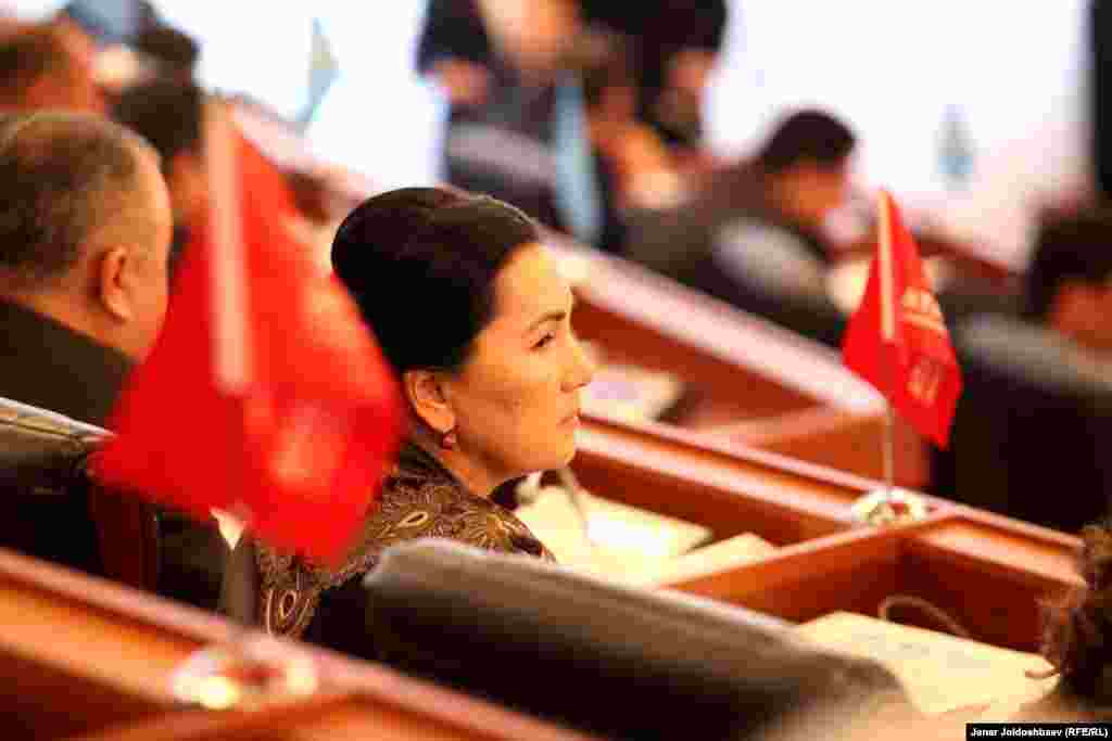 "Ата Мекен" партиясынан депутат Аида Салянова.