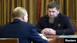 Президент Путин Владимир а, Нохчийчоьнан куьйгалхо Кадыров Рамзан а. 2024-чу шеран марсхьокху-беттан 20-гIа