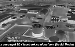 Фрагмент видео операции Сил специальных операций ВСУ в Битумном под Симферополем 14 декабря 2025 года