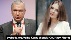 Павал Латушка і Вольга Карпушонак, каляж