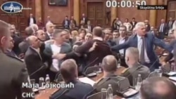 Incident u Skupštini Srbije