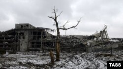 დონეცკის აეროპორტი, 16 თებერვალი, 2015 წ.