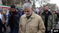 FILE: Qassem Soleimani, a top military commander in Iran's powerful Islamic Revolutionary Guards Corps (IRGC). 