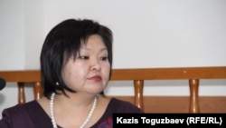 Жанара Балгабаева, когда представляла гражданского активиста Ермека Нарымбаева