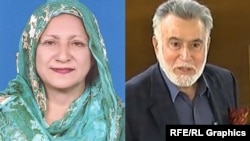 Shaheen Raza (left), a member of the ruling Tehrik-e-Insaaf Party, and Syed Fazal Agha, the former governor of Balochistan Province, both died of COVID-19 on May 20. 