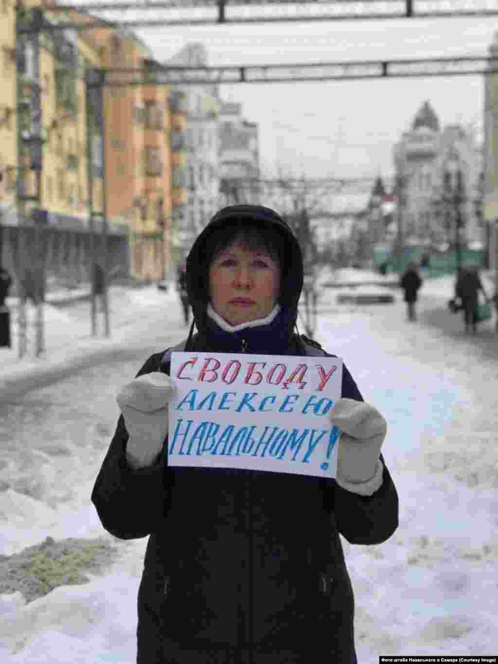 Samara: "Freedom for Aleksei Navalny!"