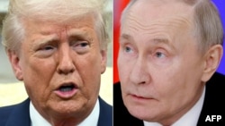 Президенты США и РФ Дональд Трамп и Владимир Путин (комбинированное фото)