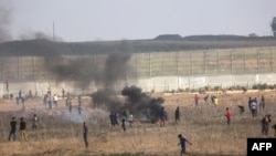 Baloane incendiare au fost trimise de Hamas spre teritoriul israelian. Imagine generică din Fâșia Gaza. 