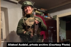 Аляксей Аўдзей падчас службы, фота з прыватнага архіву