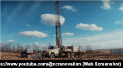 Буріння під час будівництва Бештерек-Зуйського водозабору в Криму, 2021 рік. Скриншот відео російської компанії «Сучасні системи реновації»