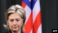 هیلاری کلینتون وزیر خارجه آمریکا. 