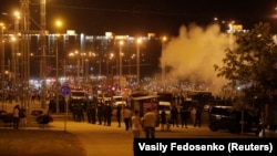 Масові протести в Мінську в ніч на 10 серпня 2020 року