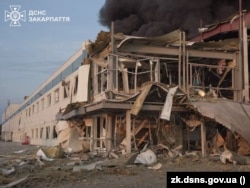 Наслідки російського удару по американському підприємству у Мукачеві, 21 серпня 2025 року