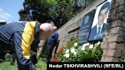 Yuri Vazagashvili was killed by a bomb at his son's grave.