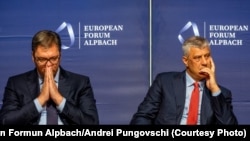 "Mnogi analitičari veruju da Tači i Vučić zapravo nemaju nameru da menjaju granice", piše Ikonomist