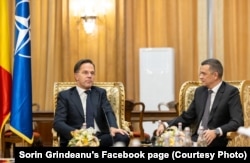 Secretarul general al NATO, Mark Rutte, a fost primit de șeful Camerei Deputaților, Sorin Grindeanu