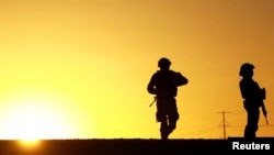 Бойцы Национальной гвардии Мексики в штате Сонора, соседнем со штатом Синалоа, вблизи границы с США. 9 марта 2025 года