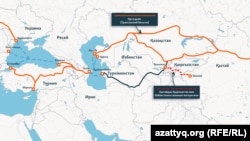 Орта дәліз және Қытайдан Өзбекстан мен Қырғызстанға салынып жатқан теміржол.